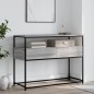 vidaXL Konsolentisch Grau Sonoma 100x40x75 cm Holzwerkstoff vidaXL Konsolentisch Grau Sonoma 100x40x75 cm Holzwerkstoff