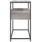 vidaXL Konsolentisch Grau Sonoma 75x40x75 cm Holzwerkstoff