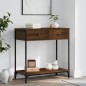 vidaXL Konsolentisch Braun Eichen-Optik 75x34,5x75 cm Holzwerkstoff vidaXL Konsolentisch Braun Eichen-Optik 75x34,5x75 cm Holzwerkstoff