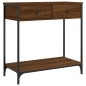 vidaXL Konsolentisch Braun Eichen-Optik 75x34,5x75 cm Holzwerkstoff vidaXL Konsolentisch Braun Eichen-Optik 75x34,5x75 cm Holzwerkstoff