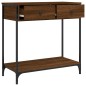 vidaXL Konsolentisch Braun Eichen-Optik 75x34,5x75 cm Holzwerkstoff vidaXL Konsolentisch Braun Eichen-Optik 75x34,5x75 cm Holzwerkstoff