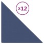 vidaXL Wandpaneele 12 Stk. Blau 30x30 cm Stoff 0,54 m² vidaXL Wandpaneele 12 Stk. Blau 30x30 cm Stoff 0,54 m²