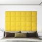vidaXL Wandpaneele 12 Stk. Hellgelb 30x30 cm Stoff 1,08 m² vidaXL Wandpaneele 12 Stk. Hellgelb 30x30 cm Stoff 1,08 m²