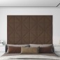 vidaXL Wandpaneele 12 Stk. Braun 30x30 cm Stoff 0,54 m² vidaXL Wandpaneele 12 Stk. Braun 30x30 cm Stoff 0,54 m²