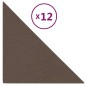 vidaXL Wandpaneele 12 Stk. Braun 30x30 cm Stoff 0,54 m² vidaXL Wandpaneele 12 Stk. Braun 30x30 cm Stoff 0,54 m²