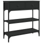 vidaXL Konsolentisch Schwarz 72,5x25x75 cm Holzwerkstoff vidaXL Konsolentisch Schwarz 72,5x25x75 cm Holzwerkstoff
