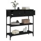 vidaXL Konsolentisch Schwarz 72,5x25x75 cm Holzwerkstoff vidaXL Konsolentisch Schwarz 72,5x25x75 cm Holzwerkstoff