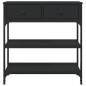 vidaXL Konsolentisch Schwarz 72,5x25x75 cm Holzwerkstoff vidaXL Konsolentisch Schwarz 72,5x25x75 cm Holzwerkstoff