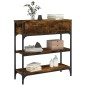 vidaXL Konsolentisch Räuchereiche 72,5x25x75 cm Holzwerkstoff vidaXL Konsolentisch Räuchereiche 72,5x25x75 cm Holzwerkstoff
