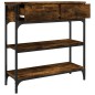 vidaXL Konsolentisch Räuchereiche 72,5x25x75 cm Holzwerkstoff vidaXL Konsolentisch Räuchereiche 72,5x25x75 cm Holzwerkstoff
