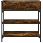 vidaXL Konsolentisch Räuchereiche 72,5x25x75 cm Holzwerkstoff vidaXL Konsolentisch Räuchereiche 72,5x25x75 cm Holzwerkstoff