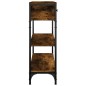 vidaXL Konsolentisch Räuchereiche 72,5x25x75 cm Holzwerkstoff vidaXL Konsolentisch Räuchereiche 72,5x25x75 cm Holzwerkstoff