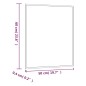 vidaXL Wandspiegel 50x60 cm Glas Rechteckig vidaXL Wandspiegel 50x60 cm Glas Rechteckig