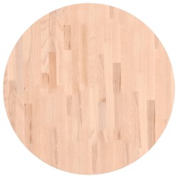 vidaXL Tischplatte Ø70x1,5 cm Rund Massivholz Buche