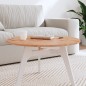 vidaXL Tischplatte Ø70x1,5 cm Rund Massivholz Buche vidaXL Tischplatte Ø70x1,5 cm Rund Massivholz Buche