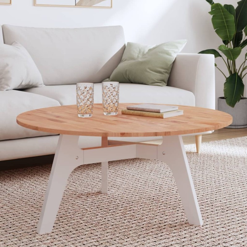 vidaXL Tischplatte Ø90x1,5 cm Rund Massivholz Buche vidaXL Tischplatte Ø90x1,5 cm Rund Massivholz Buche