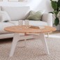 vidaXL Tischplatte Ø90x1,5 cm Rund Massivholz Buche vidaXL Tischplatte Ø90x1,5 cm Rund Massivholz Buche