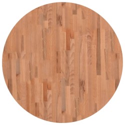 vidaXL Tischplatte Ø90x1,5 cm Rund Massivholz Buche