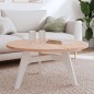 vidaXL Tischplatte Ø90x2,5 cm Rund Massivholz Buche vidaXL Tischplatte Ø90x2,5 cm Rund Massivholz Buche