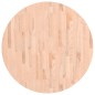 vidaXL Tischplatte Ø90x2,5 cm Rund Massivholz Buche vidaXL Tischplatte Ø90x2,5 cm Rund Massivholz Buche