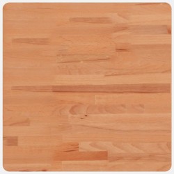 vidaXL Tischplatte 50x50x2,5 cm Quadratisch Massivholz Buche