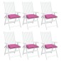 Stuhlkissen 6 Stk. Rosa 50x50x7 cm Oxford-Gewebe Stuhlkissen 6 Stk. Rosa 50x50x7 cm Oxford-Gewebe