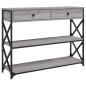 vidaXL Konsolentisch Grau Sonoma 100x28x75 cm Holzwerkstoff vidaXL Konsolentisch Grau Sonoma 100x28x75 cm Holzwerkstoff