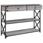 vidaXL Konsolentisch Grau Sonoma 100x28x75 cm Holzwerkstoff vidaXL Konsolentisch Grau Sonoma 100x28x75 cm Holzwerkstoff