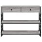 vidaXL Konsolentisch Grau Sonoma 100x28x75 cm Holzwerkstoff vidaXL Konsolentisch Grau Sonoma 100x28x75 cm Holzwerkstoff
