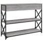 vidaXL Konsolentisch Grau Sonoma 100x28x75 cm Holzwerkstoff vidaXL Konsolentisch Grau Sonoma 100x28x75 cm Holzwerkstoff