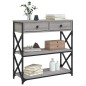 vidaXL Konsolentisch Grau Sonoma 75x28x75 cm Holzwerkstoff vidaXL Konsolentisch Grau Sonoma 75x28x75 cm Holzwerkstoff