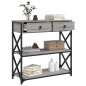 vidaXL Konsolentisch Grau Sonoma 75x28x75 cm Holzwerkstoff vidaXL Konsolentisch Grau Sonoma 75x28x75 cm Holzwerkstoff