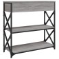 vidaXL Konsolentisch Grau Sonoma 75x28x75 cm Holzwerkstoff vidaXL Konsolentisch Grau Sonoma 75x28x75 cm Holzwerkstoff