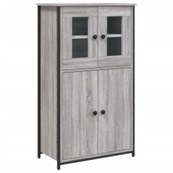 vidaXL Highboard Grau Sonoma 62x32x106,5 cm Holzwerkstoff