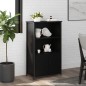 vidaXL Highboard Schwarz 62x32x103,5 cm Holzwerkstoff vidaXL Highboard Schwarz 62x32x103,5 cm Holzwerkstoff