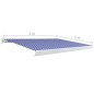 vidaXL Kassettenmarkise mit Motor 400x300 cm Blau und Weiß vidaXL Kassettenmarkise mit Motor 400x300 cm Blau und Weiß