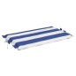 Sonnenliegen-Auflage Blau&Weiß Gestreift Oxford-Gewebe Sonnenliegen-Auflage Blau&Weiß Gestreift Oxford-Gewebe