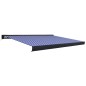 vidaXL Kassettenmarkise mit Motor 450x300 cm Blau und Weiß vidaXL Kassettenmarkise mit Motor 450x300 cm Blau und Weiß