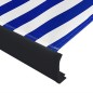 vidaXL Kassettenmarkise mit Motor 450x300 cm Blau und Weiß vidaXL Kassettenmarkise mit Motor 450x300 cm Blau und Weiß