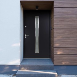 vidaXL Haustür Aluminium Anthrazit 90x200 cm