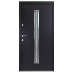 vidaXL Haustür Aluminium Anthrazit 90x200 cm