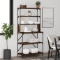 vidaXL Bäckerregal 6 Fächer Räuchereiche 90x40x180 cm Holzwerkstoff vidaXL Bäckerregal 6 Fächer Räuchereiche 90x40x180 cm Holzwerkstoff
