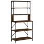 vidaXL Bäckerregal 6 Fächer Räuchereiche 90x40x180 cm Holzwerkstoff vidaXL Bäckerregal 6 Fächer Räuchereiche 90x40x180 cm Holzwerkstoff