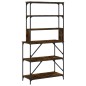 vidaXL Bäckerregal 6 Fächer Räuchereiche 90x40x180 cm Holzwerkstoff vidaXL Bäckerregal 6 Fächer Räuchereiche 90x40x180 cm Holzwerkstoff