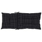 Gartenstuhlauflagen für Hochlehner 4 Stk. 120x50x7 cm Stoff Gartenstuhlauflagen für Hochlehner 4 Stk. 120x50x7 cm Stoff