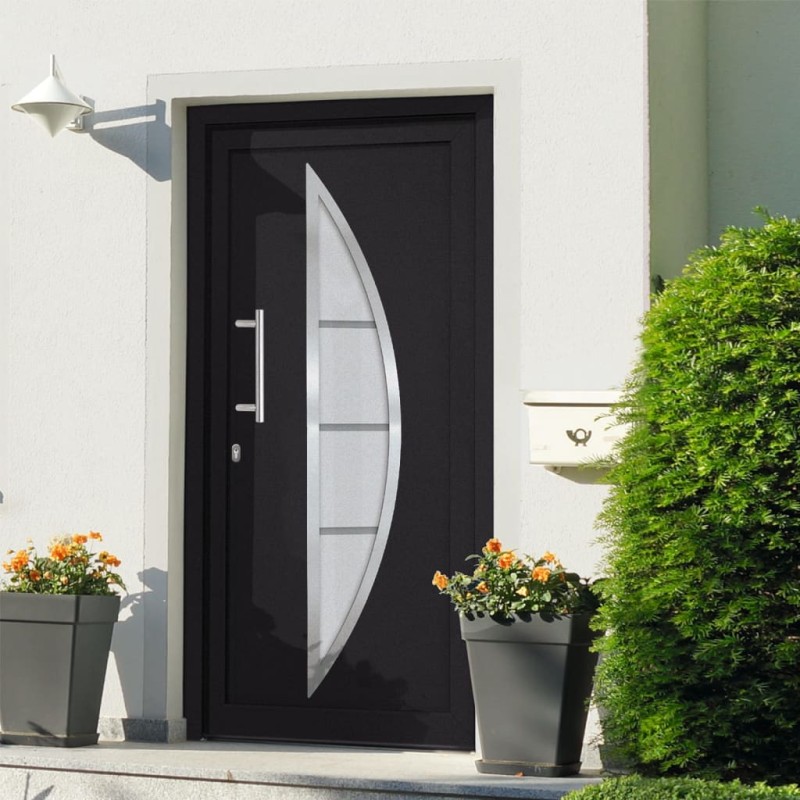 vidaXL Haustür Anthrazit 98x190 cm vidaXL Haustür Anthrazit 98x190 cm