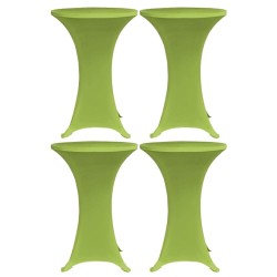 vidaXL Stretch-Tischhussen 4 Stk. 60 cm Grün