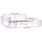 vidaXL Tagesbett Ausziehbar Schwarz 90x200 cm Massivholz Kiefer vidaXL Tagesbett Ausziehbar Schwarz 90x200 cm Massivholz Kiefer