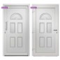 vidaXL Haustür Weiß 110x210 cm vidaXL Haustür Weiß 110x210 cm