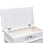 vidaXL Schuhschrank Weiß 50 x 28 x 98 cm Paulownia Holz vidaXL Schuhschrank Weiß 50 x 28 x 98 cm Paulownia Holz
